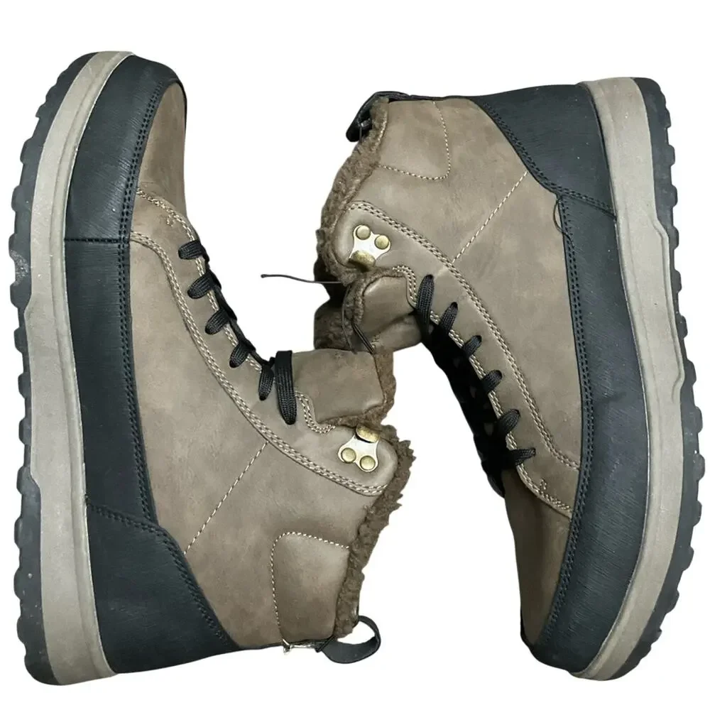 Weatherproof Men's Logjam Memory Foam Sneaker Boots Brown Size 11 NIB NEW